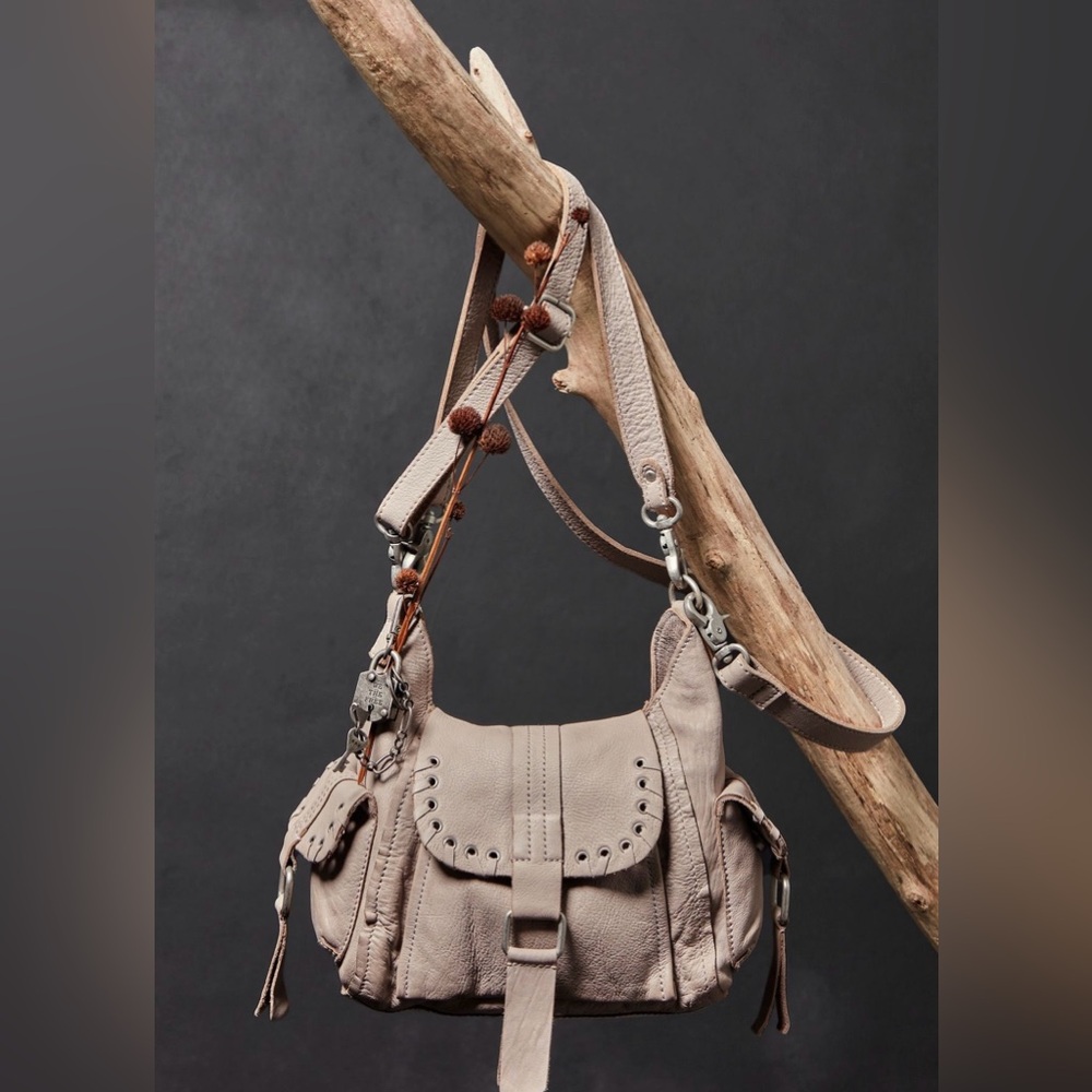We The Free Beige Studded Tote